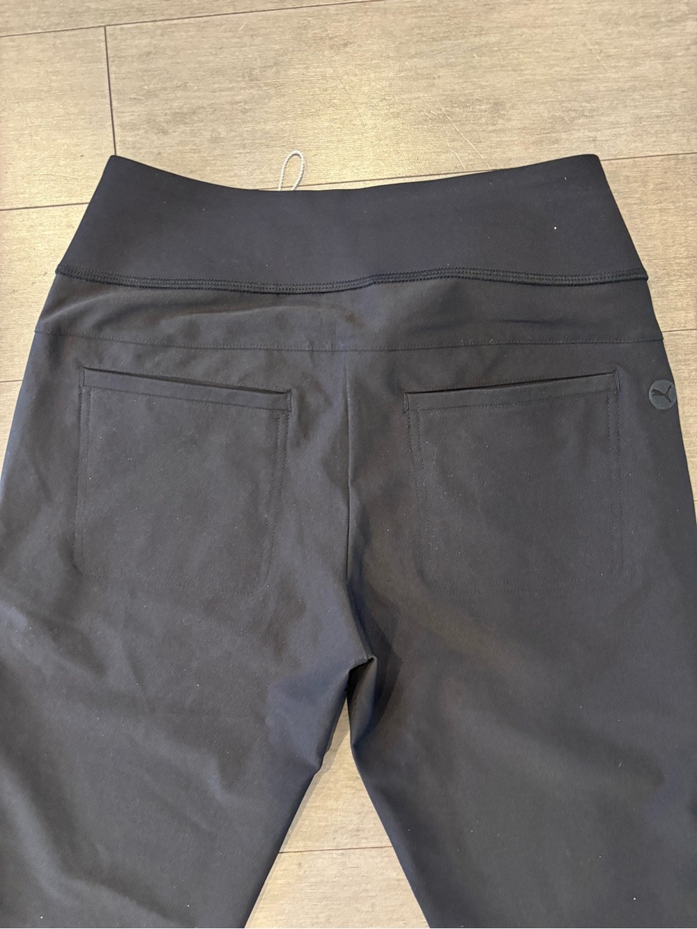 Puma Black Women's Athletic Golf Pants with Tapered Leg - Picture 3 of 11